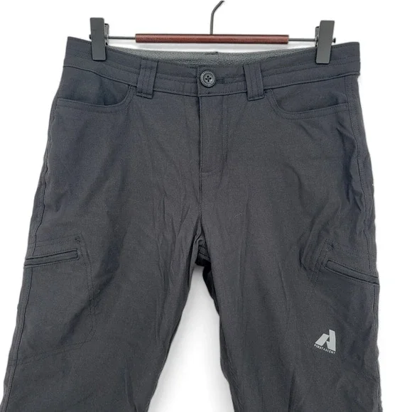 Eddie Bauer First Ascent Pants Womens 2 Black Hiking Stretch Outdoor Lined - Picture 2 of 7